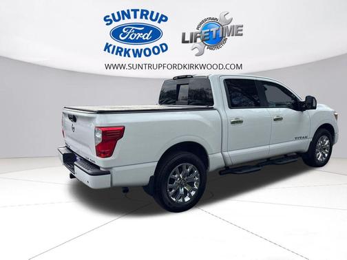 Glacier White 2021 Nissan Titan SV