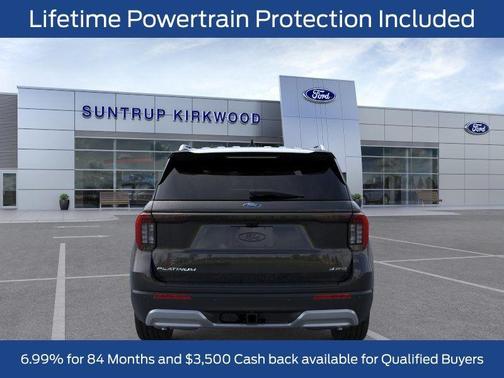 Agate Black Metallic 2026 Ford Explorer Platinum