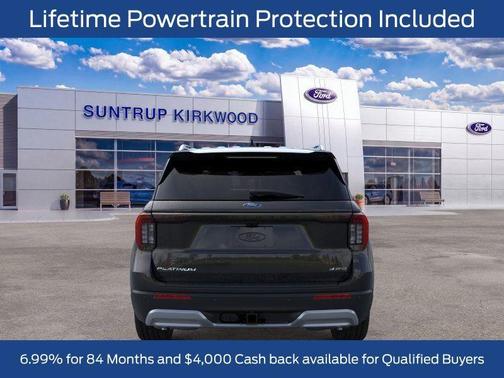 Agate Black Metallic 2026 Ford Explorer Platinum