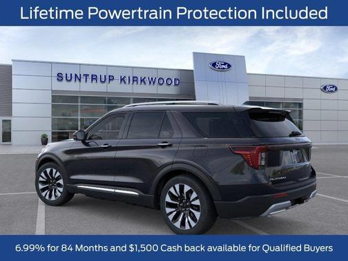 Agate Black Metallic 2026 Ford Explorer Platinum