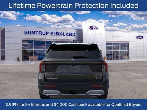 Agate Black Metallic 2026 Ford Explorer Platinum