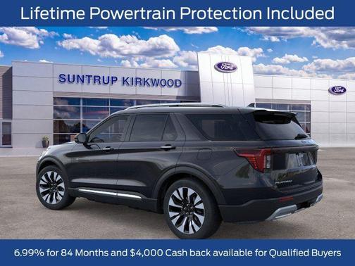 Agate Black Metallic 2026 Ford Explorer Platinum