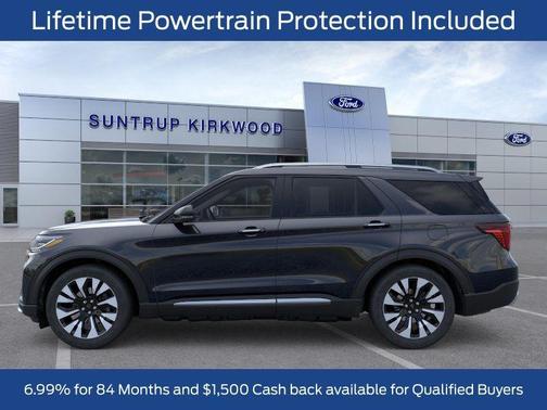 Agate Black Metallic 2026 Ford Explorer Platinum