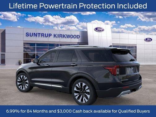 Agate Black Metallic 2026 Ford Explorer Platinum