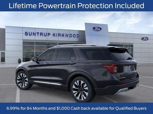 Agate Black Metallic 2026 Ford Explorer Platinum