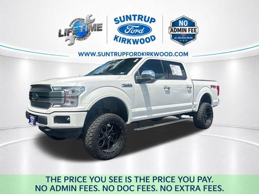 White Platinum Clearcoat Metallic 2018 Ford F-150 Platinum