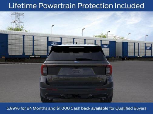 Agate Black Metallic 2026 Ford Explorer ST-Line