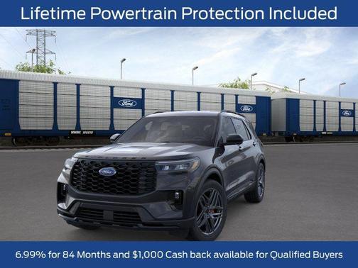 Agate Black Metallic 2026 Ford Explorer ST-Line