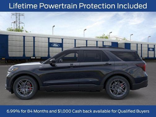 Agate Black Metallic 2026 Ford Explorer ST-Line