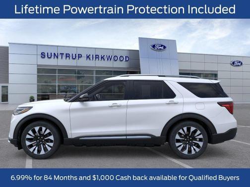 White 2026 Ford Explorer Platinum
