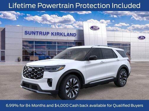Star White 2026 Ford Explorer Platinum
