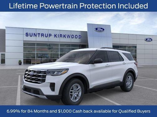 Space White Metallic 2026 Ford Explorer Active