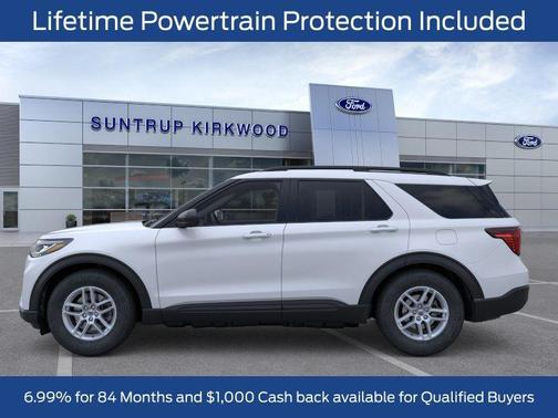 Space White Metallic 2026 Ford Explorer Active