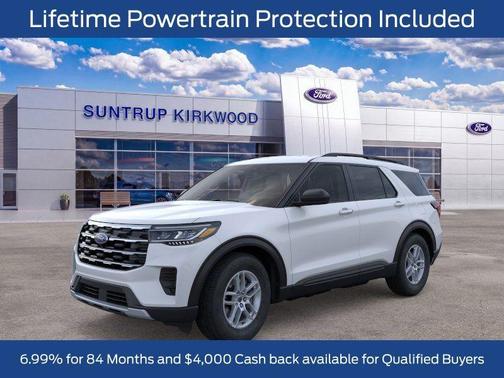 Space White Metallic 2026 Ford Explorer Active