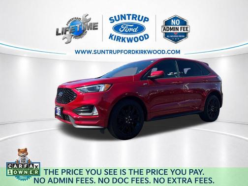 Rapid Red Metallic Tinted Clearcoat 2024 Ford Edge ST Line