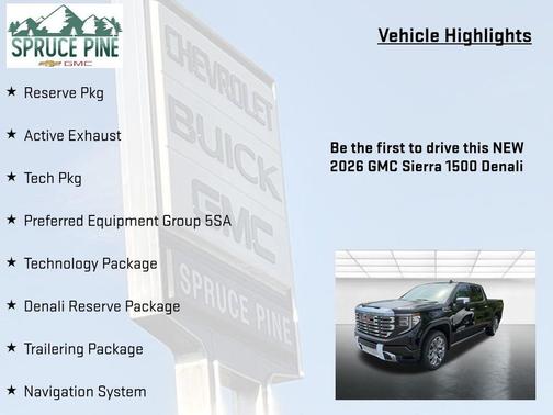 Onyx Black 2026 GMC Sierra 1500 Denali