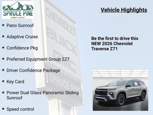 Sandstone Gray 2026 Chevrolet Traverse AWD Z71