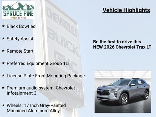 Sterling Gray Metallic 2026 Chevrolet Trax LT
