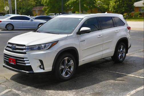 Blizzard Pearl 2019 Toyota Highlander Hybrid Platinum