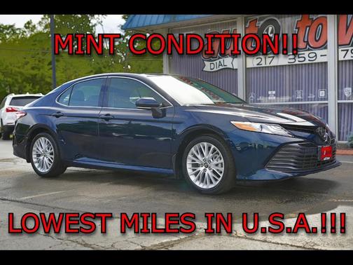 Blue 2018 Toyota Camry XLE