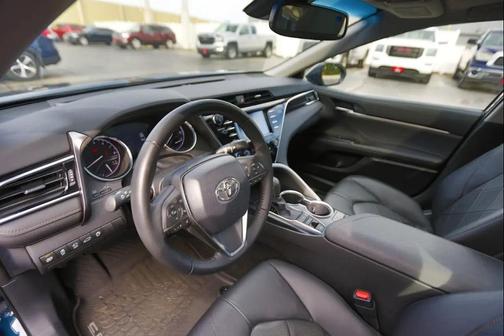 Blue 2018 Toyota Camry XLE