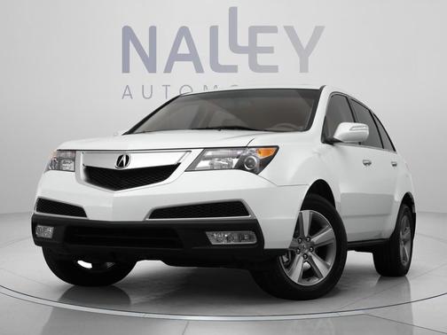 Aspen White Pearl 2012 Acura MDX 3.7L Technology