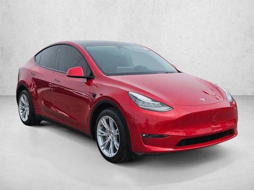 Red 2021 Tesla Model Y Long Range Dual Motor All-Wheel Drive