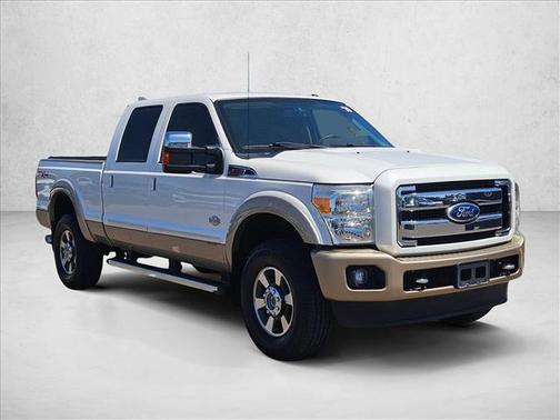 White Platinum Metallic Tri-Coat 2011 Ford F-350 King Ranch