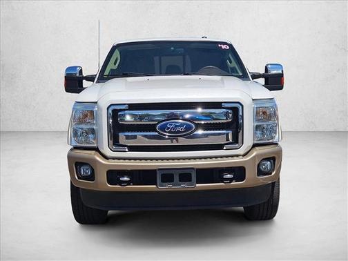 White Platinum Metallic Tri-Coat 2011 Ford F-350 King Ranch