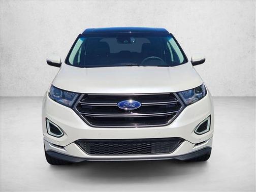 White Platinum Metallic Tri-Coat 2015 Ford Edge Sport