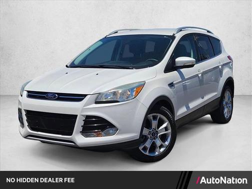 White Platinum Metallic Tri-Coat 2015 Ford Escape Titanium