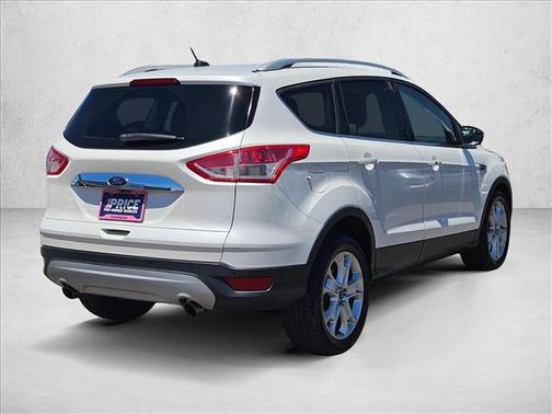 White Platinum Metallic Tri-Coat 2015 Ford Escape Titanium
