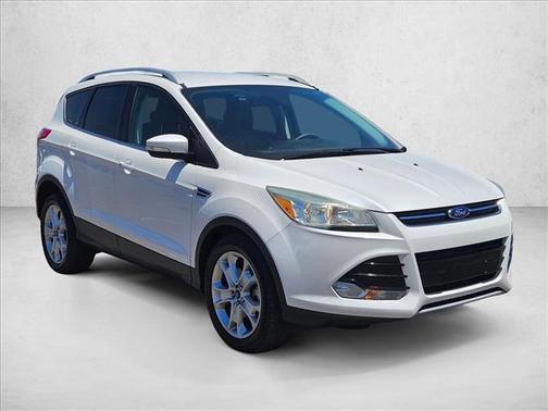 White Platinum Metallic Tri-Coat 2015 Ford Escape Titanium