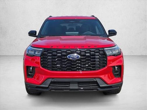Rapid Red Metallic Tinted Clearcoat 2026 Ford Explorer ST-Line