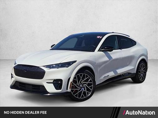 Star White Metallic Tri-Coat 2021 Ford Mustang Mach-E GT