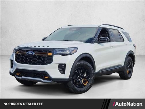 Star White Metallic Tri-Coat 2026 Ford Explorer Tremor