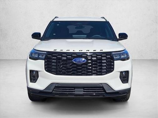 Star White Metallic Tri-Coat 2025 Ford Explorer ST-Line