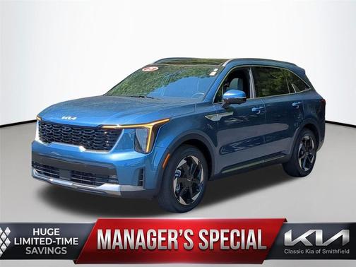 Mineral Blue 2025 Kia Sorento Hybrid SX Prestige