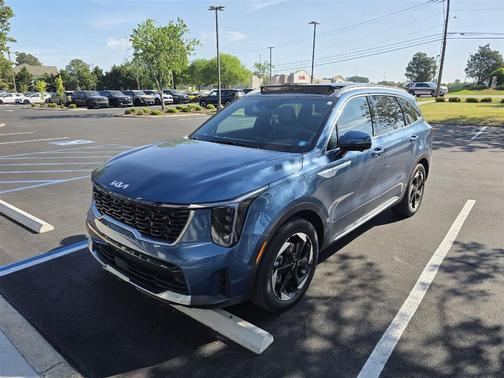 Mineral Blue 2025 Kia Sorento Hybrid SX Prestige