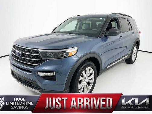 Infinite Blue Metallic Tinted Clearcoat 2021 Ford Explorer XLT