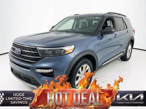 Infinite Blue Metallic Tinted Clearcoat 2021 Ford Explorer XLT