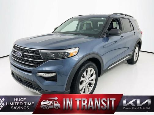 Infinite Blue Metallic Tinted Clearcoat 2021 Ford Explorer XLT
