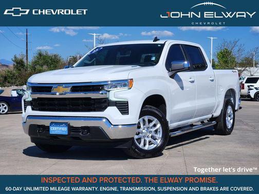 Summit White 2025 Chevrolet Silverado 1500 LT