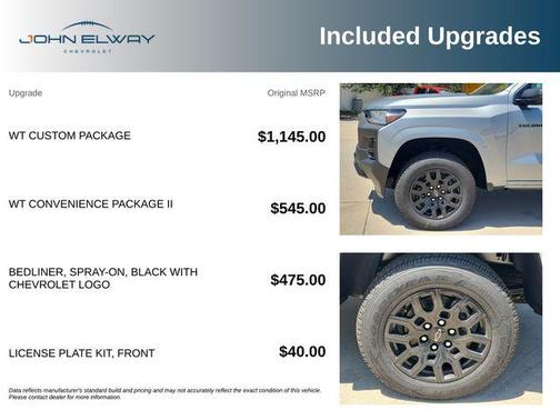 Sterling Gray Metallic 2026 Chevrolet Colorado WT