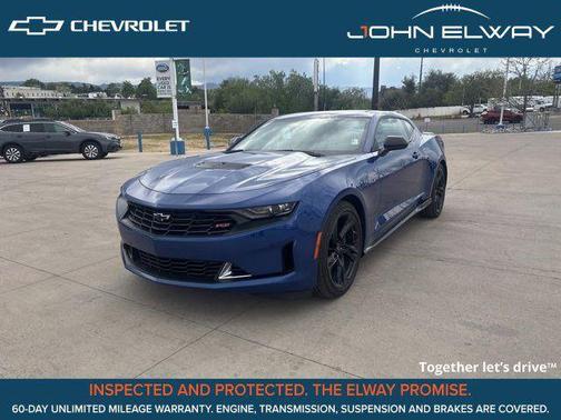 Riverside Blue Metallic 2023 Chevrolet Camaro RWD Coupe LT1