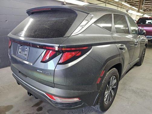 Amazon Gray 2024 Hyundai TUCSON Hybrid Blue