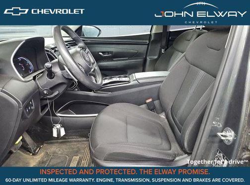 Amazon Gray 2024 Hyundai TUCSON Hybrid Blue