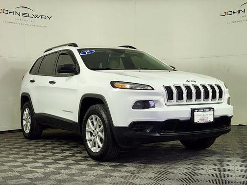 Bright White Clearcoat 2015 Jeep Cherokee Sport