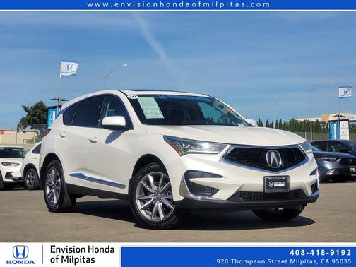 Platinum White Pearl 2020 Acura RDX Technology Package