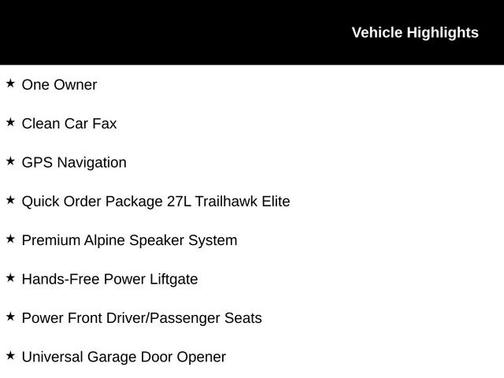 2019 Jeep Cherokee TRAILHAWK